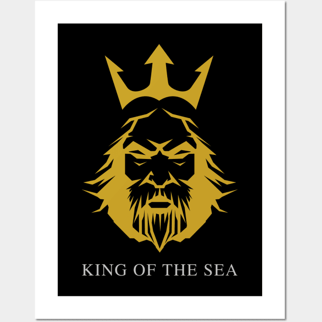 Neptune / King of the sea / Gold Wall Art by oceanys